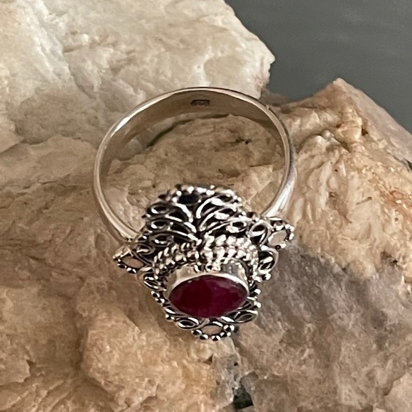 New ⭐️ Ruby Sterling Silver Ring - Picture 6 of 11